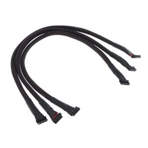 DYNWAVE 3pcs Brushless Motor Sensor Wire Cable 250mm RC Body Upgrade for 1 10 Scale RC Car Models