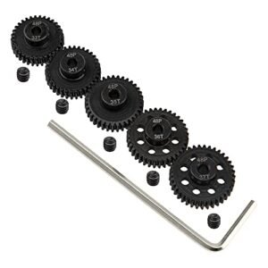 ShareGoo Steel 48P 3.175mm Pinion Gear Sets 5Pack 33T 34T 35T 36T 37T for 1/10 RC Monster Truck Buggy Compatible with Arrma HPI Kyosho Losi Axial Traxxas Tamiya Associated