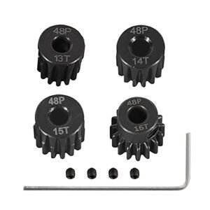 WEISHUJI 48P Pinion Gear Set Hardened 48 Pitch Motor Gears Kit for RC Car 4 Pack Is RC Willey Legit Reddit