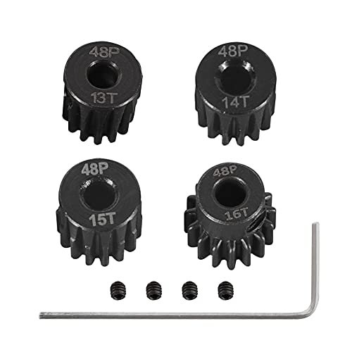 WEISHUJI 48P Pinion Gear Set Hardened 48 Pitch Motor Gears Kit for RC Car 4 Pack Is RC Willey Legit Reddit