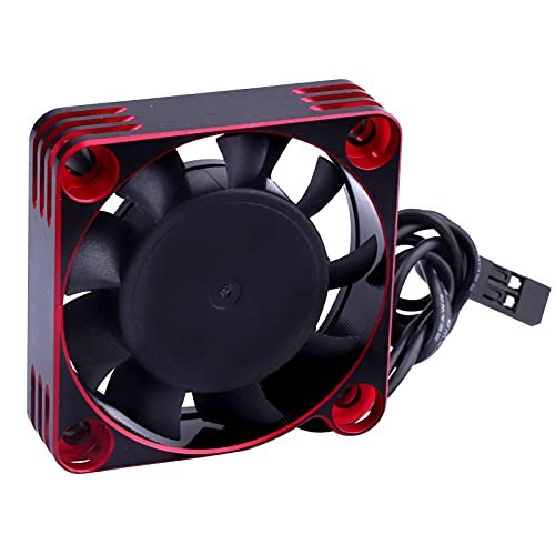 RC Motor Cooling Fan 40x40mm 16000RPM for 540 550 Motor ESC Meaning RC Car Brushless Cooling Fans Black Red