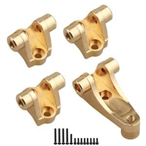 CrazyHobby 3D Printed RC Car Trailer Brass Front Rear Axle Mount Set for TRX4 TRX6 1 10 Scale Crawler Upgrade Parts
