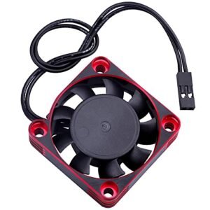 XYZ Brand High Speed RC Motor Cooling Fan 40x40mm for Stealth Speed Boat RC ESC and Motor Heat Sink Replacement Red