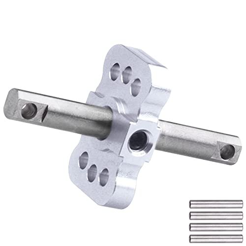 Aluminum Differential Locker Spool Diff Case Mounts for RC Bandit Truck 1/10 2WD Traxxas Slash Rustler Stampede VXL Replacement Silver