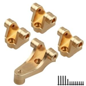 FriHobby 37.5g Upgraded Brass Axle Rod Shock Mount Heavy Duty for TRX 4 1 10 RC Crawler Upgrades Replacement Parts Front and Rear with RC Shock Oil Comparison Chart