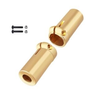 FriHobby 26.3g Upgraded Brass Rear Axle Lock Out Heavy Duty Counterweights for Axial SCX10 II 1/10 RC Crawler Upgrades Replacement Parts Nitro RC Spitting Fuel Out Exhaust