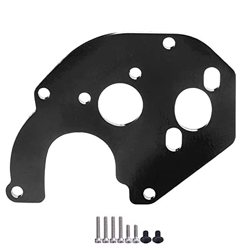 Aluminum Motor Mount Plate Adapter for Tamiya RC Truck Models Axial SCX24 1/24 RC Crawler Car Black