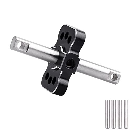 Aluminum Differential Locker Spool Diff Case Mounts for Traxxas Slash VXL Brushless 2WD RC Truck w TSM Bandit Rustler Stampede Replacement Black