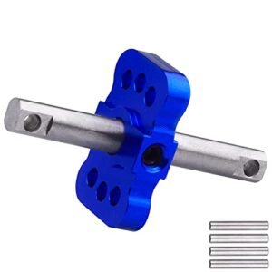 Aluminum RC Car Body Mounts Differential Locker Spool Diff Case for Traxxas Slash Rustler Stampede VXL Bandit 1/10 2WD Models Navy Blue