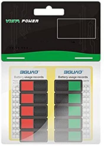 BGUAD 10pcs Battery Power Display Indicator Slider Marker with Record Sticker for Rechargeable LiPo LiHV Li ion Battery Perfect for World Record RC Boat Enthusiasts