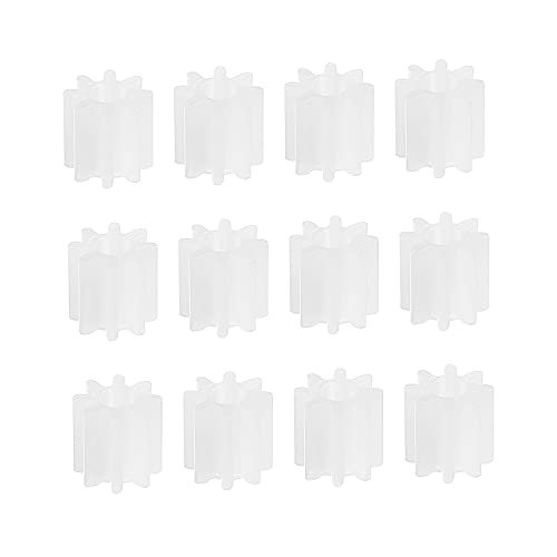 Heyiarbeit 50pcs Plastic Gears 8 Teeth Model 082A Reduction Gear for RC Car Robot Motor DIY Projects