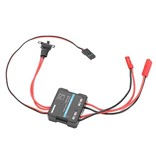 Dilwe 40A Brushed ESC Upgrade Spare Part for Dodge Challenger Nitro RC Car 1/16 1/18 Scale Models