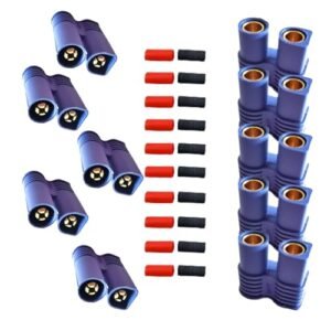 Skrnrhrery EC3 Connector 5 Pairs EC3 Plugs for RC Truck Equipment High Current 100A Power Battery 3.5mm Banana Plug