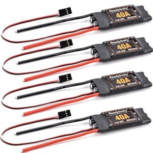 Readytosky 40A Brushless ESC Electronic Speed Controller for RC Helicopter Rotor Speed Control 2 4S 5V 3A BEC 4PCS