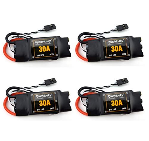 Readytosky 30A ESC 2 6S OPTO Brushless Electronic Speed Controller for RC Helicopter Controller App Compatible with F450 S500 ZD550 Quadcopter 4PCS