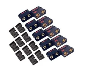BABUVYA QS8 High Current Antispark Connector Set for 7.2 Volt RC Battery and Charger 5 Pairs