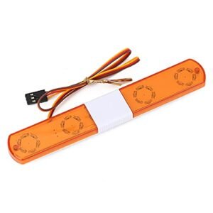 INJORA RC Police Car Flash LED Light Alarming Light for 1/10 HSP Kyosho Tamiya RC Car Parts 143mm Yellow Carf Flash RC Jet