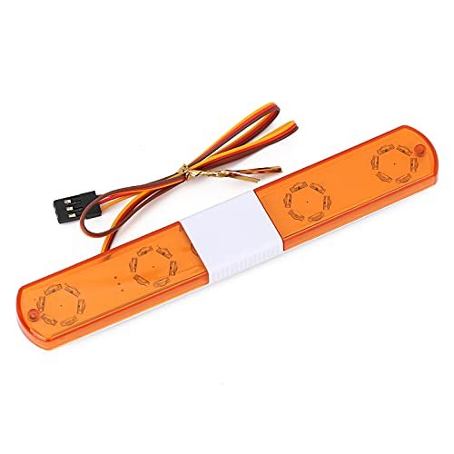 INJORA RC Police Car Flash LED Light Alarming Light for 1/10 HSP Kyosho Tamiya RC Car Parts 143mm Yellow Carf Flash RC Jet