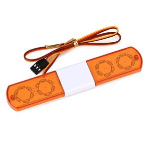 INJORA RC Police Car Flash LED Light for El Camino RC Car Body 1/10 Scale Models 113mm Yellow