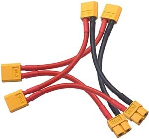 LinsyRC 2pcs XT60 Serial Series Battery Connector 1 Female to 2 Male Adapter with 3.9inch 14AWG Silicone Cable for RC Lipo Battery Helicopter Quadcopter Do I Need to Register My RC Helicopter