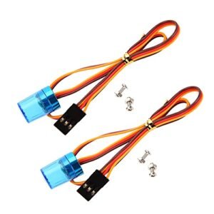 LAFEINA LED RC Car Light Kits 9x15mm Strobing Rotating Flashing Light for Model Police Firefighting Ambulance Car Truck 2 Pack Blue