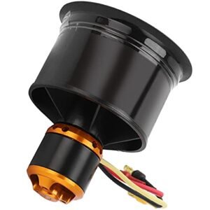 QX Motor RC Airplane Pattern Ducted Fan 50mm EDF 12 Blades with QF2611 4600KV Brushless Motor for 3 4S RC Airplanes