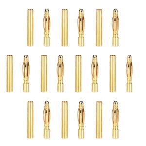 Ruimou 10 Pairs 2 0mm Female Male Bullet Banana Terminals Connectors Replacement for PBY Catalina RC Plans