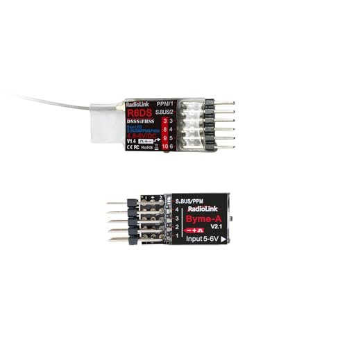 Radiolink Byme A Airplane Flight Controller R6DS Receiver 6 10 Channels SBUS PWM PPM for 3D Fixed Wing Aircraft