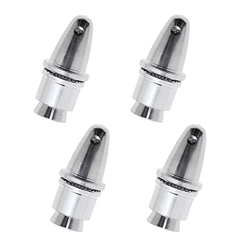 Micro Traders 4pcs 3.17mm Propeller Adapter Aluminum Holder for NERC RC Motor Prop Speed Controller Electric Motor Accessories