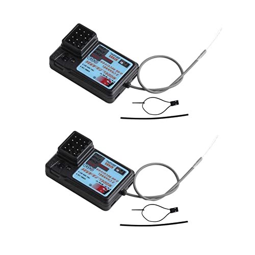 Flysky FS GR3E Waterproof 3CH 2.4G Receiver for RC Crawlers Forum Compatible with FS i6X FS T6 FS i10 TH9X GT2 GT3C Transmitters Pack of 2