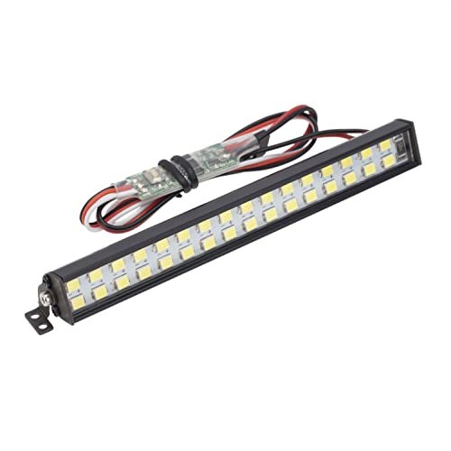 DKKY RC Roof Light Bar with 32 LED Lights for Arkansas RC Crawlers Compatible with Traxxas TRX4 Axial SCX10 DC90 CC01 1 10 Scale Models