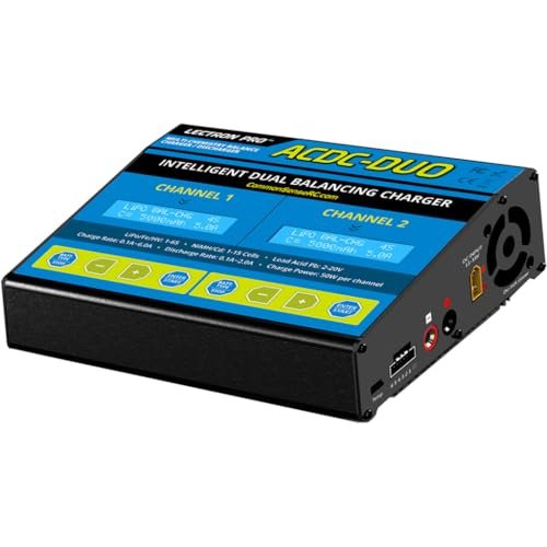 COMMON SENSE RC ACDC DUO Two Port Multi Chemistry Balancing Charger for RC Sukhoi Jet LiPo LiFe LiHV NiMH Batteries