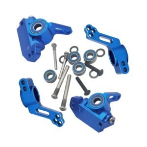 BingHFobbyHuo RC Alloy Caster Block Steering Blocks Rear Stub Axle Carriers for Traxxas 1/10 2WD Slash Stampede Rustler Nitro Slash Replaces 3632 3736 3752 Caster RC