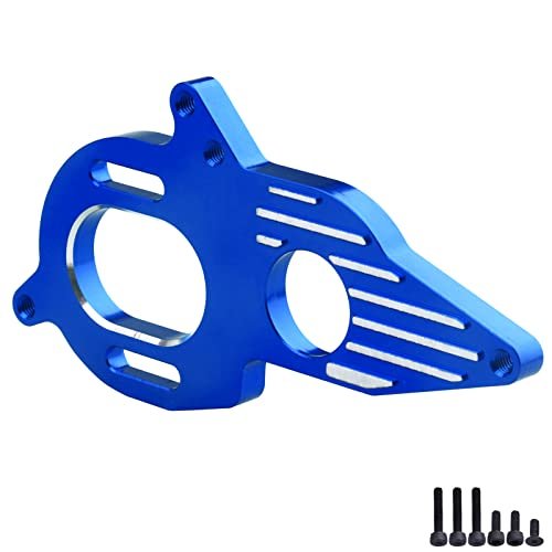 World Models RC Aluminum Motor Mount Upgrade for Arrma Granite Mega Typhon 3S Big Rock 3S Senton 3S Kraton 4S Outcast 4S Models in Navy Blue