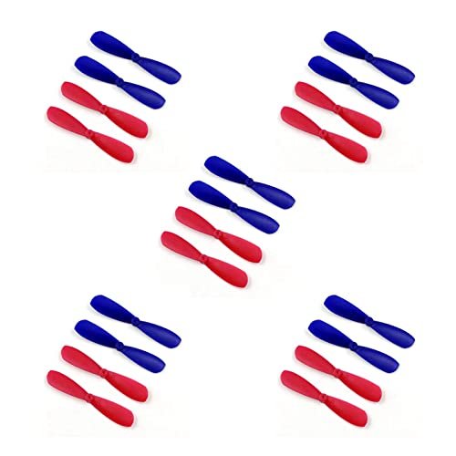 skrnrhrery RC Glider Parts 1.8 Inch Propeller Blades Set of 20 for Quadcopter Aircraft Model Airplane Glider with 0.04 Inch Center Hole