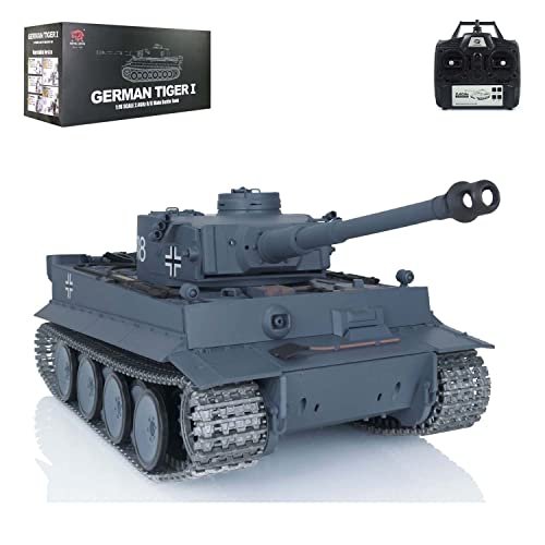 Toucan RC Hobby Upgraded Henglong 1/16 Tk7.0 Upgraded Metal German Tiger I Infrared Bb Airsoft RTR 3818 Rc Tank Barrel Recoil