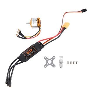 RANNYY 2212 1000KV Sensorless Brushless Motor with 40A Brushless ESC Set Perfect for RC Willey Hours Labor Day Deals
