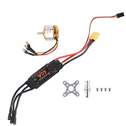 RANNYY 2212 1000KV Sensorless Brushless Motor with 40A Brushless ESC Set Perfect for RC Willey Hours Labor Day Deals