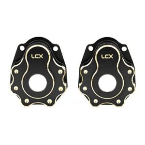LCX Racing 1 10th RC Crawler Car Brass Portal Drive Housing Outer Cover Plates for Traxxas TRX4 TRX6 Upgrades Parts Accessories