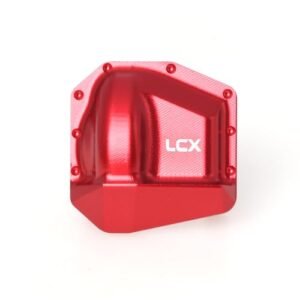 LCX Racing 1/10 RC Crawler Car CNC Aluminum Front Rear Axle AR45 Pumpkin Diff Cover for Axial SCX10 PRO SCX10 III Early AXI03014 Upgrades Parts Accessories Red RC Willey Free Pumpkin