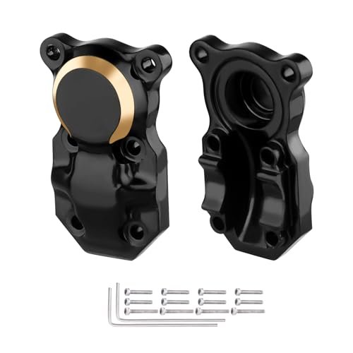Forza RC Car Xbox Game Pass Compatible 2pcs Brass Diff Cover for Axial SCX24 AX24 1/24 RC Crawler Car Front and Rear Axles Upgrade Parts