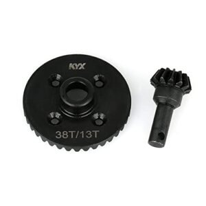 KYX Racing Hardened Steel Bevel Gear Set Front Rear Axles Upgrade Parts for 1 10 RC Car Axial RBX10 Ryft Subotech RC Parts