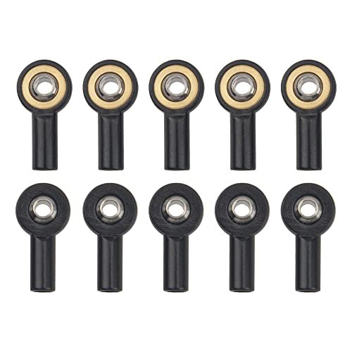 ShareGoo 10Pack Metal M2 Ball Head Holder for RC Boat F1 HSP Tamiya Mini 4WD RC Car Model Boat Black