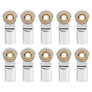 10Pcs ShareGoo M3 Tie Rod End Ball Head Holder Link 3mm Thread Ball Joint for Scania RC Truck Tamiya Redcat HSP Traxxas Axial SCX10 1/10 RC Car Truck Boat DIY Robot Airplane Silver
