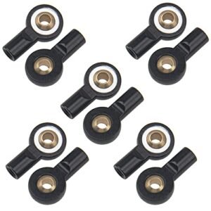 ShareGoo 10Pcs M3 Tie Rod End Ball Head Holder Link 3mm Thread Ball Joint for 1 10 RC Chevy Truck Redcat HSP Traxxas Axial DIY Robot Airplane L18mm