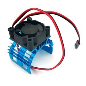 FainWan Alloy Heat Sink with 5V Cooling Fan for RC Truck with Engine 540 550 3650 Size Brushless Motor