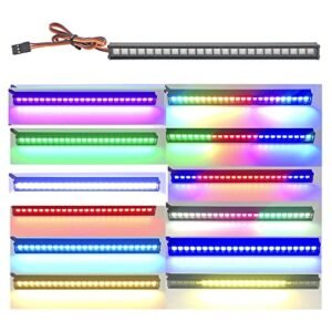 ShareGoo RC LED Light Bar Roof Lamp Kit L155mm for Tamiya RC Truck Forum Enthusiasts Compatible with Traxxas TRX4 Axial SCX10