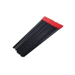 Frsky Soft Plastic Protection 2.4 G Antenna Tube with Caps Red for FPV Receiver Compatible with FPV RC Car with Steering Wheel XM XM X4R X4RSB Series TF Series IPEX4 150mm Length Pack of 20pcs