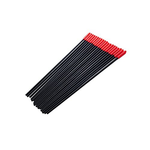 Frsky Soft Plastic Protection 2.4 G Antenna Tube with Caps Red for FPV Receiver Compatible with FPV RC Car with Steering Wheel XM XM X4R X4RSB Series TF Series IPEX4 150mm Length Pack of 20pcs