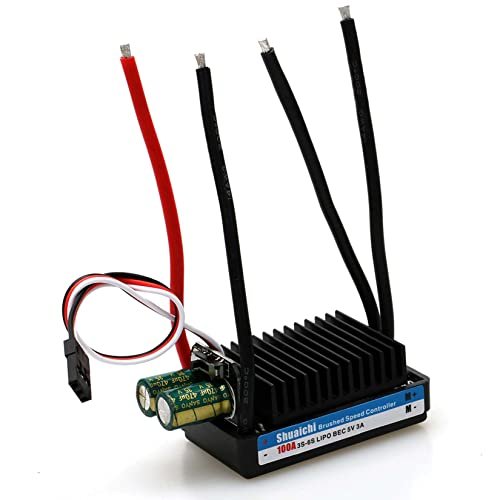 1PCS 12V 24V 100A 110A Bidirectional Brushed ESC 997 775 Brush Motor High Power Electric Speed Controller UBEC 5V 3A 2 Ways for Lawn Mower RC Plane Boat Car Tank Industrial Motor